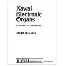 KAWAI E-235 Technical Service Manual repair - Schematic diagrams - Schematic