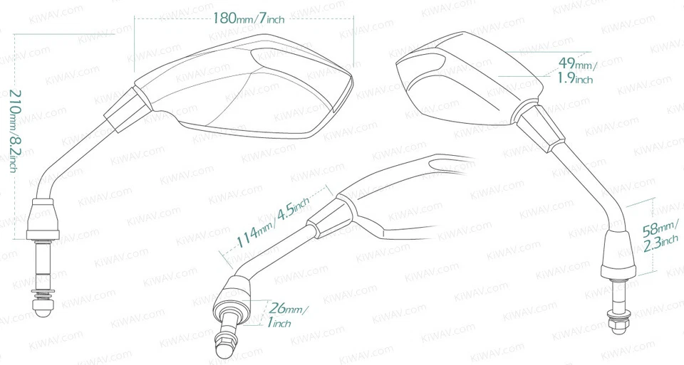 Espejos retrovisores negros intermitente LED para Harley-Davidson V-ROD MUSCLE Night Rod Par Foto 4 de 4