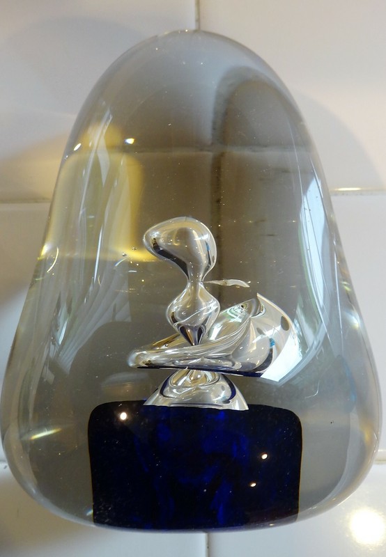 Large Hand Blown Art Glass / Crystal Display or Paperweight:  Sabina Rymanow