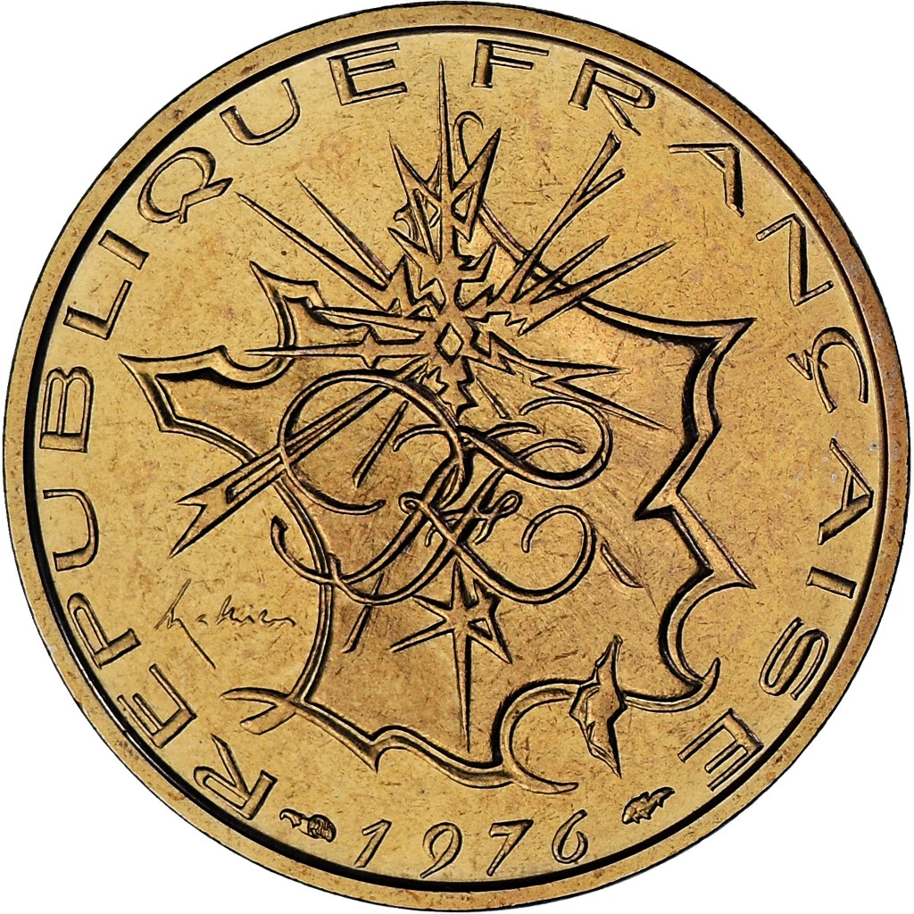 (プルーフライク)　フランス　モネ·ド·パリ　FDC セット　1976 Nickel-Brass 1976 French Coins for sale | eBay
