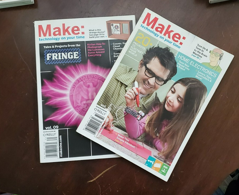 Lot of Two Make Magazines Issues 07 & 08 from March and May 2007