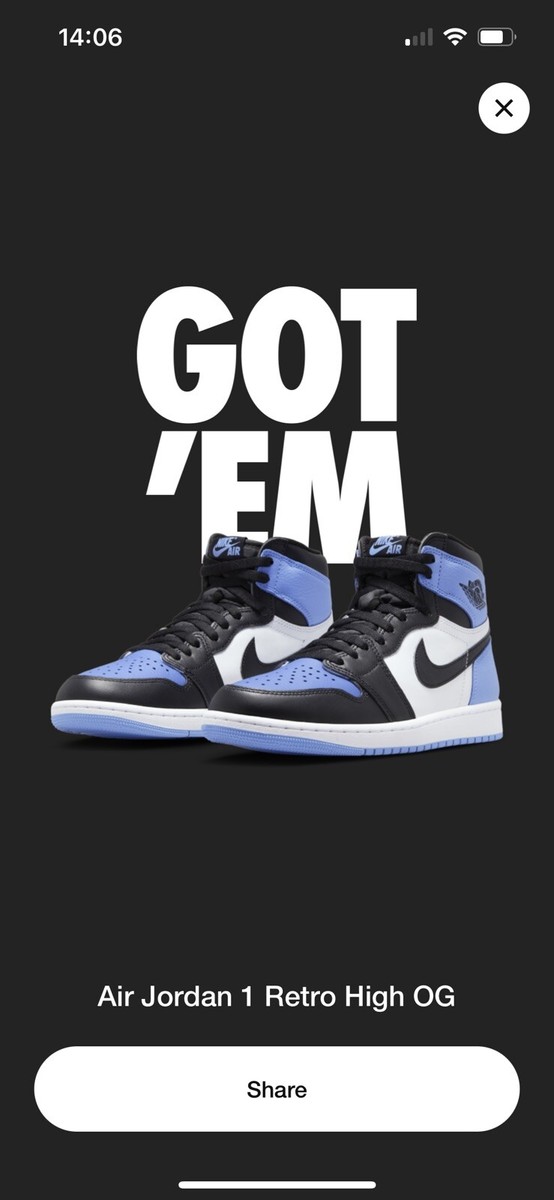 Nike Air Jordan 1 Retro High OG UNC Toe Men's shoes DZ5485-400