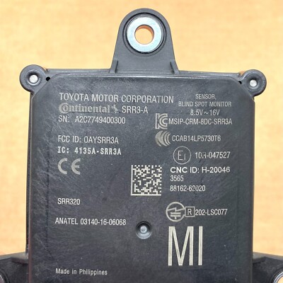 OEM 21-23 Toyota Mirai Blind Spot Radar Object Sensor Unit Monitor
