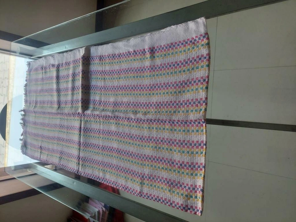 5 Piezas Toalla de Baño Khadi Hilada a Mano Tejida a Mano Patrón Envoltura Scraf 160X60 Foto 2 de 4