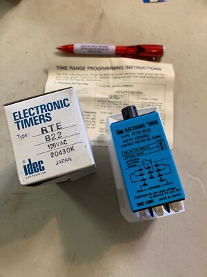 RTE-B22 Idec Timing Relay 120VAC NIB