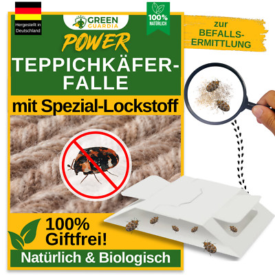 3 bis 15x Fallen- Teppichkäfer Falle, Wirksam Teppichkäfer bekämpfen, Chemiefrei