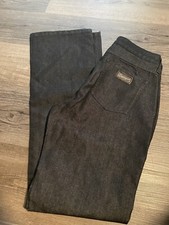 Vtg Wrangler High Rise 5 Pocket Dark Wash Women's Jeans Sz 5 28/33 Black