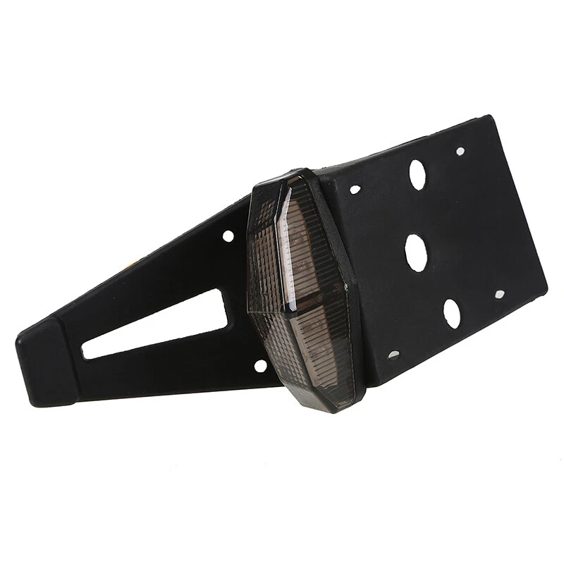 Soporte de matrícula de guardabarros trasero LED luz trasera de freno universal para Yamaha MT07 Foto 4 de 4
