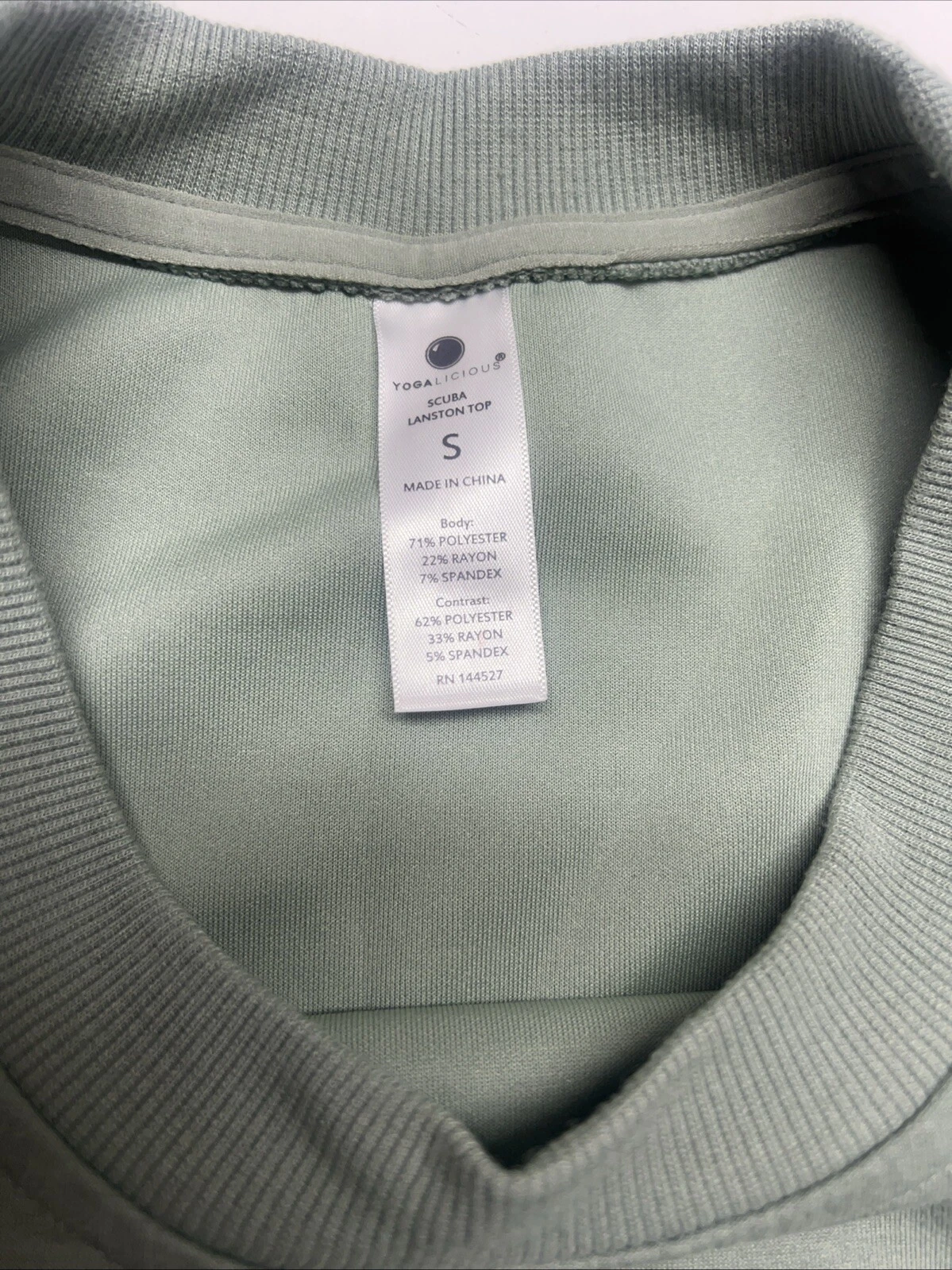 yogalicious scuba lanston stretchy soft activewear shirt