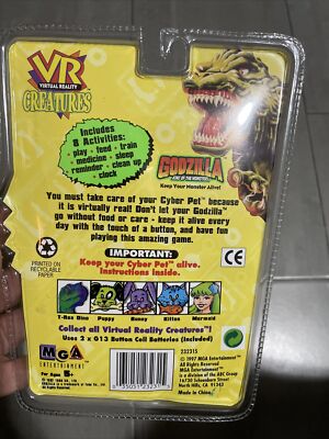 Godzilla Virtual Reality Creatures 1997 Vintage Rare Collectible