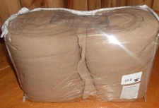 The Company Store Twin Size Micro Fleece Warm Winter Sheet Set Flannel Pecan