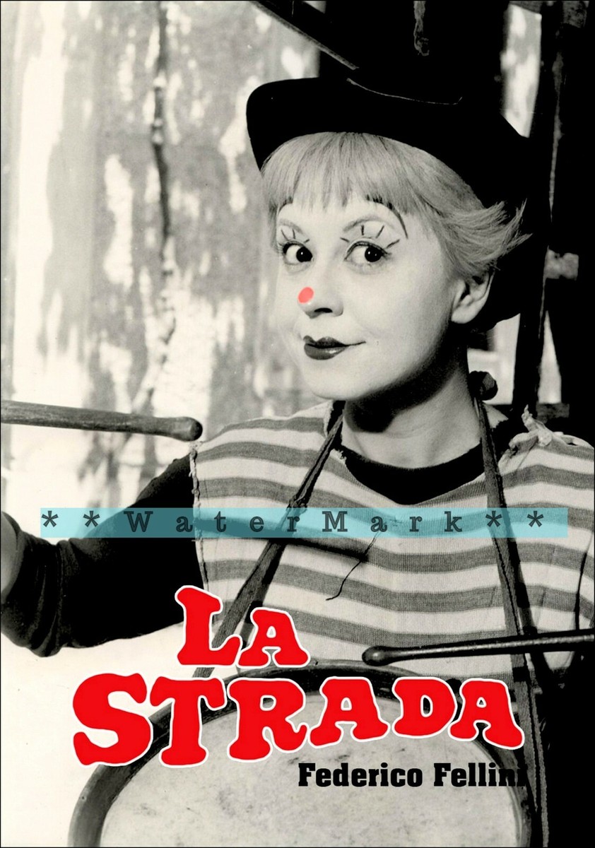 La Strada 1956 Federico Fellini Classic Film Vintage Poster Print