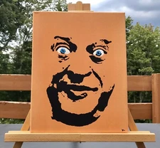Rodney Dangerfield Pop Art 11x14 ORIGINAL Canvas Caddyshack Golf No Respect