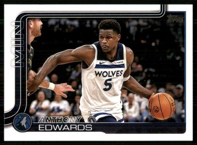 2025-26 Topps #108 Anthony Edwards Minnesota Timberwolves 53872