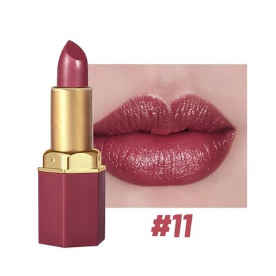 Women Metallic Shine Glitter 1Pcs Shiny Lip Stick Dazzling Lipstick Long-wear