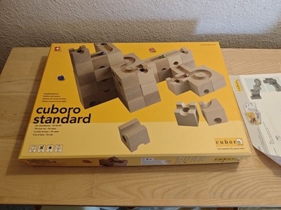 Cuboro Standard Kugelbahn Murmelbahn, 54 Teile - Holz - Swiss Made