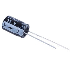 10 x 220uF 35V 105C Radial Electrolytic Capacitor 8x12mm H8G12937