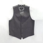 Banana Republic Vest Mens Large Gray Herringbone Tweed Suit Formal