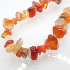 High-Quality 40cm Chip Bead Strand Carnelian 3-5mm No.85