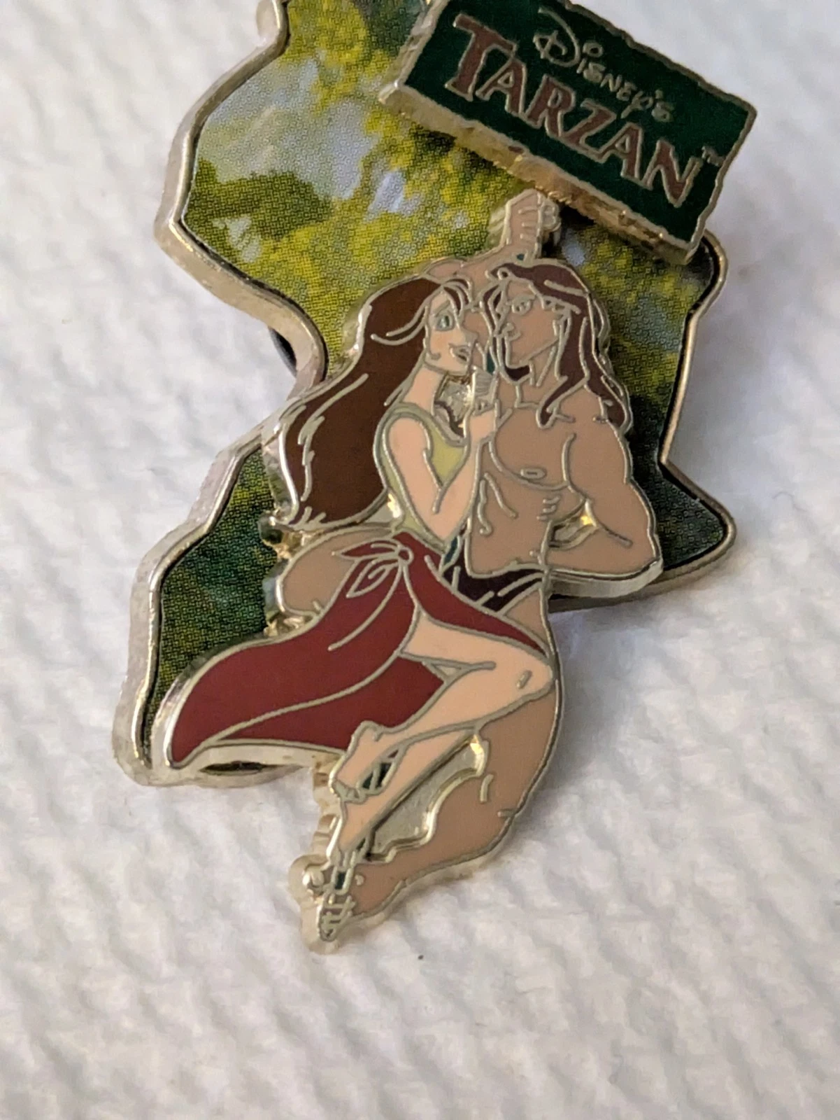 Rare Tarzan And Jane Pin On Pin Dangle Pin
