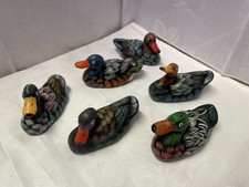6 Enten Entenfiguren Keramik Tiere