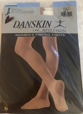 Danskin Women's Microfiber Compression Footed Tights Style 72 Size A Lt. Toast