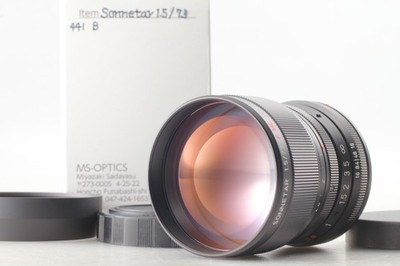 [Unused w/ Box] MS-Optics Sonnetar 73mm f/1.5 F-MC Black Lens Leica M From JAPAN