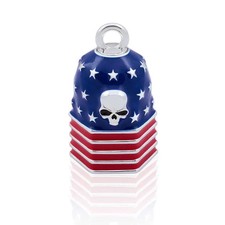 Steel Horse All Over Flag with Skull Road Riding Bell SRB0065