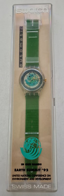 Vintage Swatch Automatic  Earth Summit  92    SAK102   TOP Zustand mit Original-