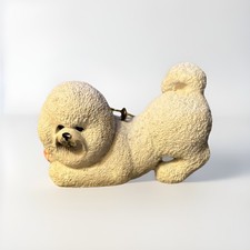 Bichon Frise Christmas Dog Ornament Figurine Limited Edition