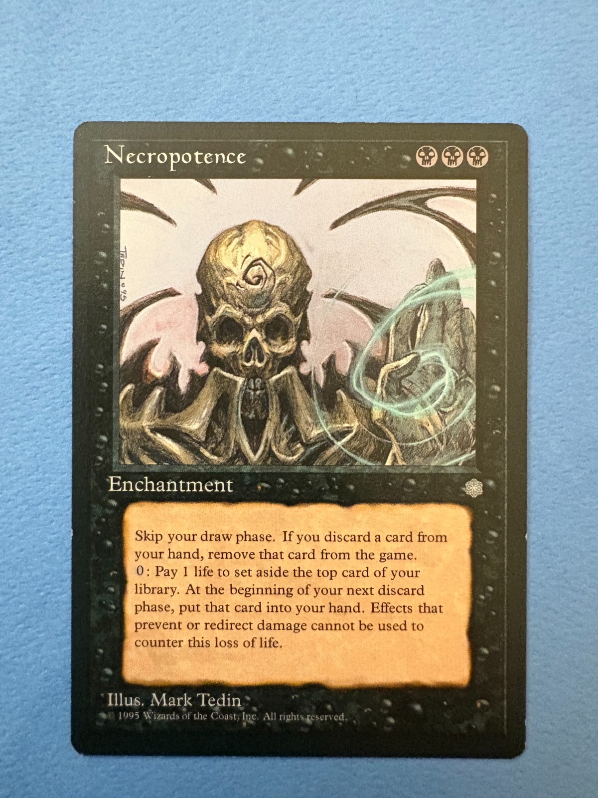 MTG Ice Age Edition,  Necropotence!  1995 Vintage Magic!