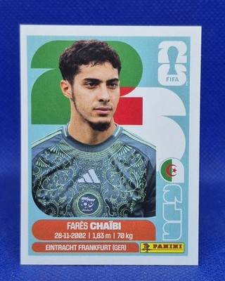 2026 Panini FIFA World Cup Sticker Fares Chaibi #ALG 14 - Algeria