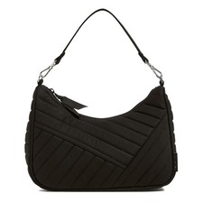 Cotton Frannie Mini Crescent Crossbody Purse, Black, One Size