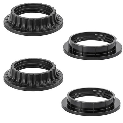 4PCS E26 Light Socket Shade Rings Collar Rings, 2 Assorted Size Lamp Shade Ri...