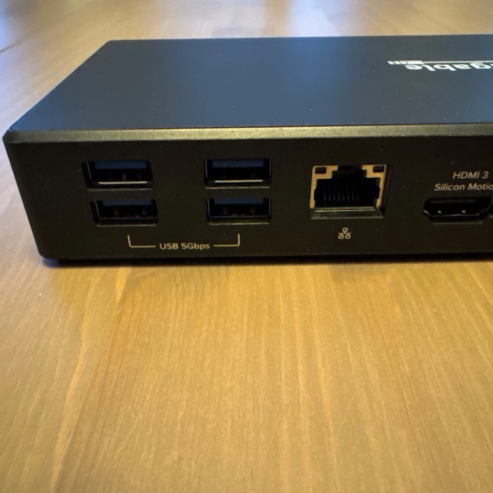 Estación de acoplamiento de triple monitor USB-C Plugable Technologies UD-768PDZ 13 en 1 Foto 2 de 4