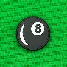 8 Ball Shoe Charm Clog Pool Sports Themed Shoe Charms Compatible with Croc