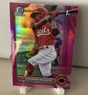 2022 Bowman Chrome Leonardo Balcazar Pink Vapor Refractor 1st Prospect #51/199