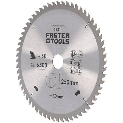 HM-Kreissägeblatt 250 x 30 mm Sägeblatt Sägescheibe Holzbearbeitung 60 Zähne neu