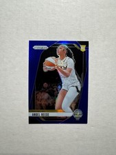 2024 Panini Prizm WNBA #10 Angel Reese Blue Prizms Rookie Card RC #/199