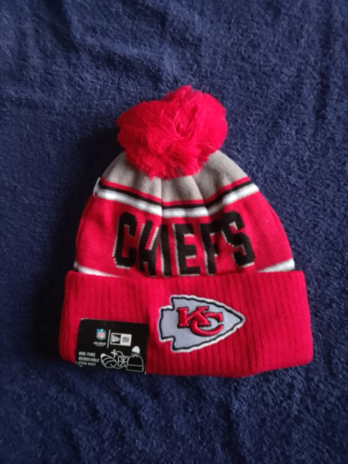 Kansas City Chiefs NFL Bobble Hat Multicoloured. New With Tag Still On