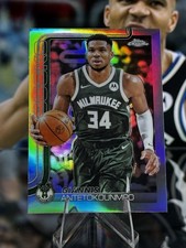 Giannis Antetokounmpo 2025-26 Topps Chrome Refractor #137 Milwaukee Bucks