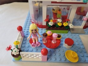 Lego Friends 3183 Stephanies Car + 3061 City Park Cafe -Missing Several Pieces
