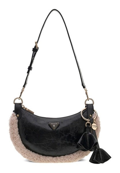 Guess Katie Convertible Shoulder Bag Schultertasche Tasche Black Schwarz Creme-image