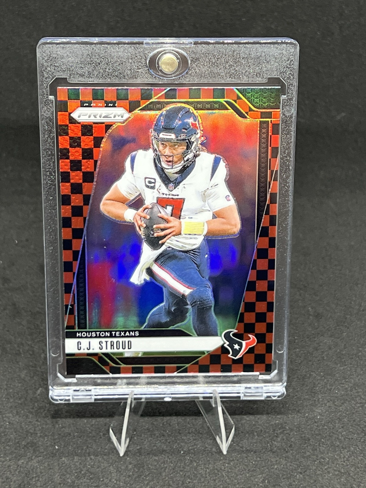 2024 Panini Prizm - Black & Red Checker Prizm #111 C.J. Stroud
