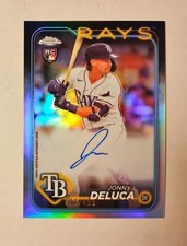 Jonny Deluca 2024 Topps Chrome RC AUTO REFRACTOR 276/499 Rays #RA-JDE Raw T6