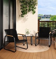 BalkonmöBel Set GartenmöBel TerrassenmöBel Atmungsaktiv Wetterfest 3Er Set