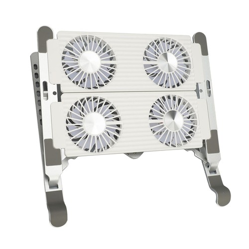 Laptop Stand With Cooling Fan Detachable Adjustable Foldable Portable Notebo Fit - Afbeelding 16 van 24