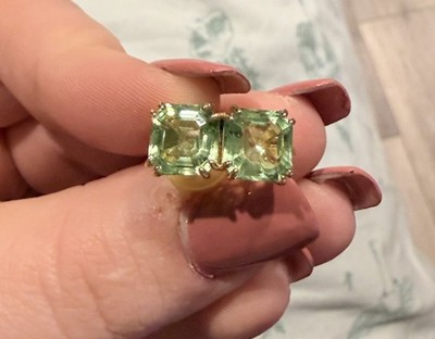 Swarovski Square Crystal Stud Earrings - Harry Styles Brand New