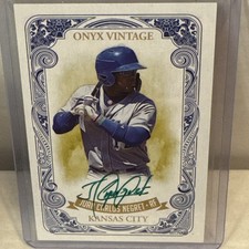 2021 Onyx Vintage - Juan Carlos Negret #VAJN Green Ink Autographs /50 (AU, RC)