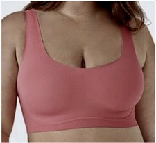 TRUE CO Body Lift Scoop Neck Hybrid Soft Form Wireless Bra Bralette Womens S L